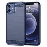 Carbon Flex iPhone 12 Mini skal - Blå Blå