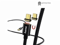 Hama Magnetic, 1 m, USB A, Micro-USB B, USB 2.0, Svart