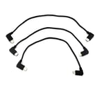 3pcs Remote Controller Cables USB C/Lightning/Micro For DJI Mavic 3/Air2S Mini 2