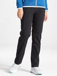 Craghoppers Kiwi Pro II Trousers Long Length - Black, Black, Size 8, Women