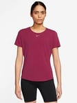 Nike Dri-Fit Uv One Luxe Women'S Short-Sleeve Top - Red