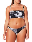 W Icons Team Stripe Bandeau Allover Two Pieces