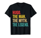 Mens Hugo The Man The Myth The Legend Personalized Funny T-Shirt