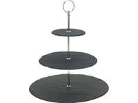 Excellent Houseware 3-Delat Tårt- Och Fruktfat Stone Universal