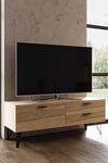 Fisso Cracked Oak Small TV Unit Fast Click Assembly