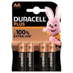 Duracell Plus AA Battery x 4