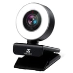 VITADE Webcam with Microphone, HD 1080p Web Camera 960A Streaming Webcam with Ring Light, USB Webcam for Zoom YouTube Skype Teams Twitch/Laptop Desktop/Calls Conference Teaching Streaming and Gaming
