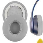 Geekria Replacement Ear Pads for Beats Solo 2 Wired Headphones (Grey)
