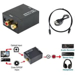 cewaal digital optical toslink spdif - adaptateur de convertisseur audio analogique rca my07430 mo46872