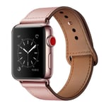 Apple Watch 38mm Läderarmband Rosa