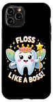 Coque pour iPhone 11 Pro Floss Like a Boss Tooth Fairy Fun Hygiène bucco-dentaire
