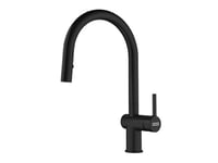 Kitchen Sink tap with a Pull-Out spout and Spray Function from Franke Active J Pull Down Spray - Black matt - 115.0653.404