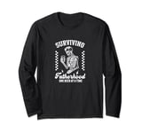 Surviving Fatherhood,One Beer At A Time,Funny Beer Lover Dad Long Sleeve T-Shirt