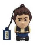 Tribe Star Wars Han Solo Clé USB 16 Go Fantaisie Pendrive USB Flash Drive 2.0 Originale Stockage Memoire, Idee Cadeau Figurine 3D, Stockage USB avec Porte-Clés