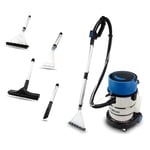 Hyundai 1200w Wet & Dry Vacuum 2-in-1 Upholstery Cleaner, Carpet Cleaner And Wet & Dry Vacuum, 6m Power Cable, 25l Stainless Steel Container, 3 Year Warranty