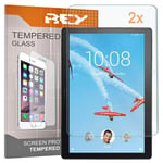 REY Screen Protector for LENOVO TAB P10 10.1", Tempered Glass Film, Premium quality, Perfect protection for scratches, breaks, moisture, [Pack 2x]