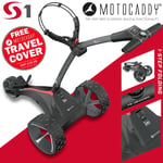 MOTOCADDY 2023 S1 DHC ELECTRIC GOLF TROLLEY +36 HOLE LITHIUM BATTERY +FREE GIFT