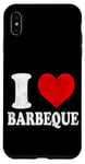 Coque pour iPhone XS Max I Love Barbeque Vintage