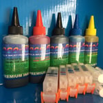 ECOFILL Pigment/Dye Ink REFILLABLE CARTRIDGES Canon Pixma MG 5750 5751 5752 