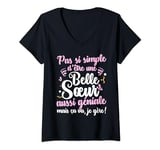 Womens Awesome Sister in Law | Funny Quote I Manage | Beautiful Family V-Neck T-Shirt
