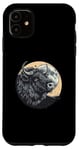 Coque pour iPhone 11 Buffle musqué sur la lune