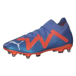 PUMA Men's Future PRO MXSG Soccer Shoe, Blue Glimmer White-Ultra Orange, 11.5 UK