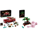 LEGO 10290 Pickup Truck Building Set for Adults, Vintage 1950s Model & 10281 Bonsai Tree Set for Adults, Home Décor DIY Projects, Creative Relaxing Activity, Idea