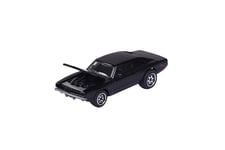 Majorette - Dodge Charger R/T Vintage Voiture - Jouet Voiture - Echelle 1/64 (7,5 cm) avec Carte à Collectionner - Modèle de Voiture pour Enfants à partir de 3 ans - Transparent