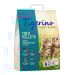 Tigerino Plant-Based Tofu kattströ – doft av mjölk - Ekonomipack: 3 x 11 l (13,8 kg)