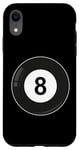 Coque pour iPhone XR Joueur de billard classique Magic 8 Huit Ball pour adultes et enfants