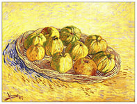 ArtPlaza Van Gogh Vincent - Still Life with Apple Basket II Panneau Décoratif, Bois, Multicolore, 80 x 1.8 x 60 cmAS91196