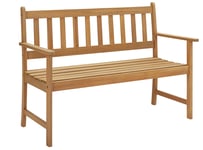 Argos Home Newbury 2 Seater Wooden Garden Bench - Light Wood