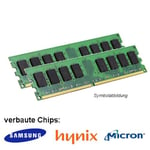 Samsung Hynix Micron (PC2 6400U) Lot de 2 barrettes de mémoire RAM DDR2 800 MHz 4 Go (2 x 2 Go) LO Dimm pour ordinateur de bureau