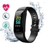 Montre Connectée Cardiofréquencemètre Bracelet Connecté Podomètre Gps Fitness Tracker D?Activité Tension Artérielle Smartwatch.