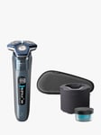 Philips S7882/55 Series 7000 Wet & Dry Electric Shaver with Pop-up Trimmer, TravelCase, Quick Clean Pod, GroomTribe App Connection and Full LED Displa