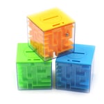 Kid 3d Cube Puzzle Maze Toy Piggy Bank Hand Game Box Fun Brain G 0 1