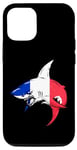 Coque pour iPhone 12/12 Pro Drapeau France Requin Fierté Drapeau Français Racines France Souvenir