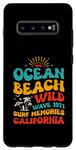 Coque pour Galaxy S10+ Ocean Beach Wild Wave 1971 Surf Memories Surf Lover