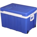 WOLTU Mini Réfrigerateur de voiture, Glacière électrique, Multifonctionnel-portable, Chaud-froid, 50 Litres, 60x41x42cm, Bleu