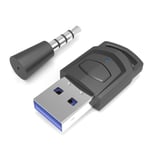 PS4 / PS5 / PC HS-PS5101 Bluetooth 5.0-adapter Ljudmottagare Trådlös hörlurssändare (svart)