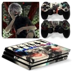 Kit De Autocollants Skin Decal Pour Console De Jeu Ps4 Pro Corps Entier One Piece Horizon,T1tn-P4pro-1382