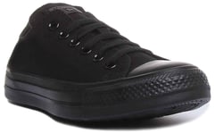 Converse M5039 Ct As Ox Black Mono Lace Up In Black Size UK 3 - 12