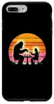 Coque pour iPhone 7 Plus/8 Plus Bigfoot vs Jesus Jeu d'échecs – Drôle Sasquatch Jésus Christ