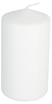 Clas Ohlson Blockljus i stearin, 6,7 cm i diameter, vitt
