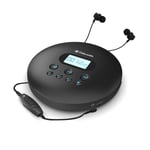 Oakcastle CD100 Portable Bluetooth CD Player | Rechargeable Battery | Headphones Included | AUX Output