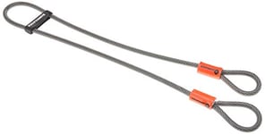 Kryptonite Kryptoflex Cable with Double Loop Bike Lock Security, 10mm x 120cm, Silver/Orange