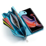 samsung Samsung S20 Plus Zipper Wallet Case Light Blue