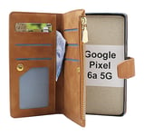 XL Standcase Lyxfodral Google Pixel 6a 5G (Brun)