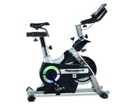 BH Fitness I.Spada II, Spinningcykel, Dubbel stopp, 130 kg, Kalorier, Rotationer per minut (RPM), Hjärtfrekvens, Hastighet, Tid, Vågrät/lodrät, LCD