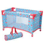 DOLLSWORLD CLASSIC from Peterkin | Deluxe Travel Cot for Dolls | Large travel carry cot with quilt and travel bag, suitable for dolls up to 46cm (18") | Dolls & Accessories | Ages 3+